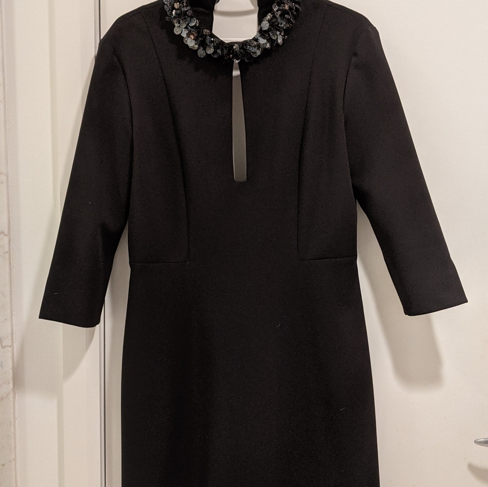 JO NO FUI dress with sequin collar (sz 6)